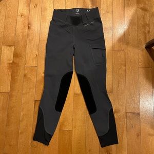 Grey riding Breeches with suede knee patch